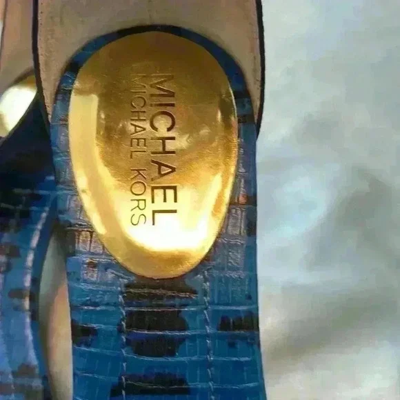 Michael Kors Blue Ankle Strap  shoes - Picture 5 of 10